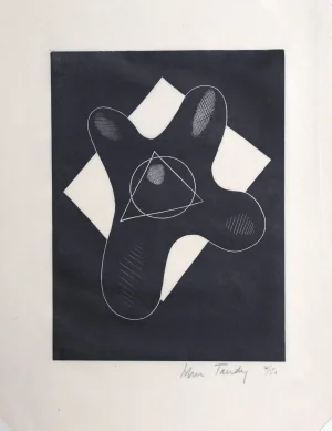 John Tandy, "Untitled 1", Abstract Woodcut
