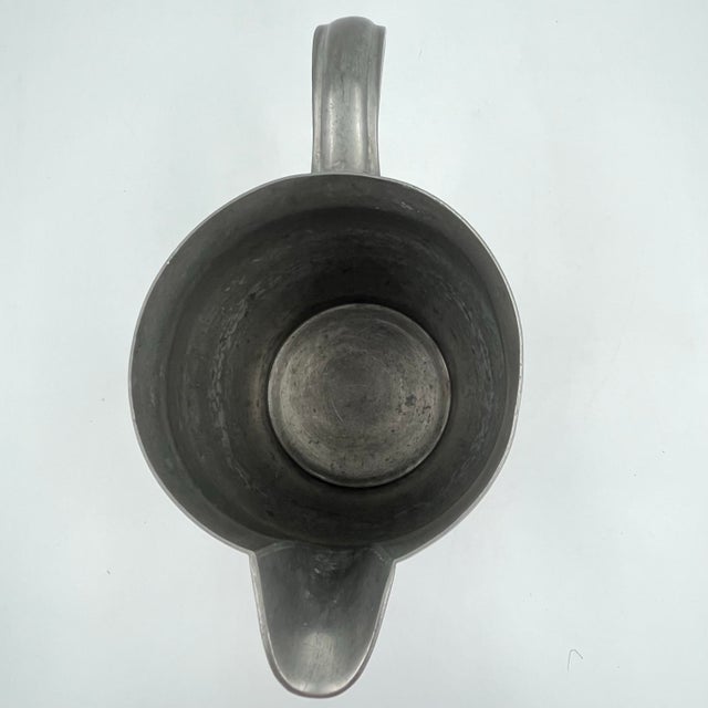 Vintage Plymouth Pewter Pitcher Vase Made in Usa 8" High For Sale In New York - Image 6 of 8