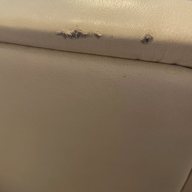 Early 21st Century Dakota Jackson Ke-Zu White Leather Arm Chair For Sale - Image 5 of 6