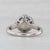 2010s Neil Lane 1.37ctw Round Diamond Halo Engagement Ring 14k White Gold Size 7 For Sale - Image 5 of 9