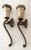 Vintage Alabaster/Marble and Metal Torchiere Sconces Exquisite and Unique Mint Condition For Sale - Image 10 of 12