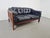 1960s Mid-Century Modern Scandinavian Monte Carlo Sofa in Black Leather and Wood by Ingvar Stockum, 1965 For Sale - Image 5 of 18