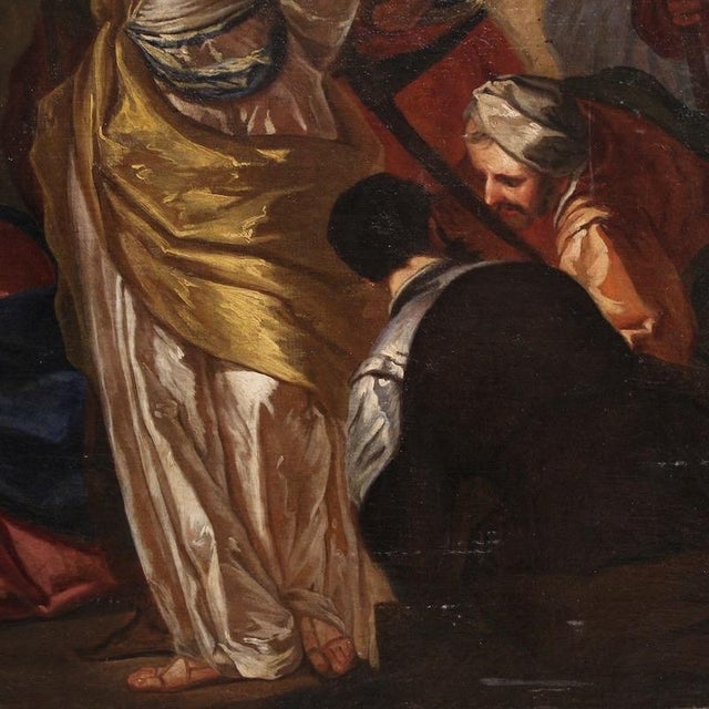Venetian Artist, Christ and the Adulteress, 1590, Oil on Canvas For Sale - Image 9 of 16