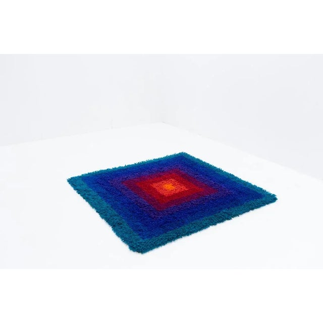 Verner Panton Square Rug Mira-Carré by Verner Panton, 1970s For Sale - Image 4 of 12