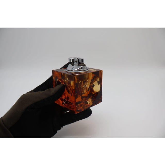 1970s Orange Murano Glass Lighter by Antonio Imperatore, Italy, 1970 For Sale - Image 5 of 5