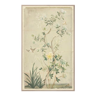 Chinoiserie Framed Textile Art from Kenneth Ludwig Chicago For Sale