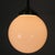 Silver Art Deco Pendant Lamp with Opaline Glass Globe, 1930s For Sale - Image 8 of 12