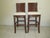 Brown 1990s Rattan Bamboo Tommy Bahama Style Upholstered Beige Barstools- Set of 2 For Sale - Image 8 of 12