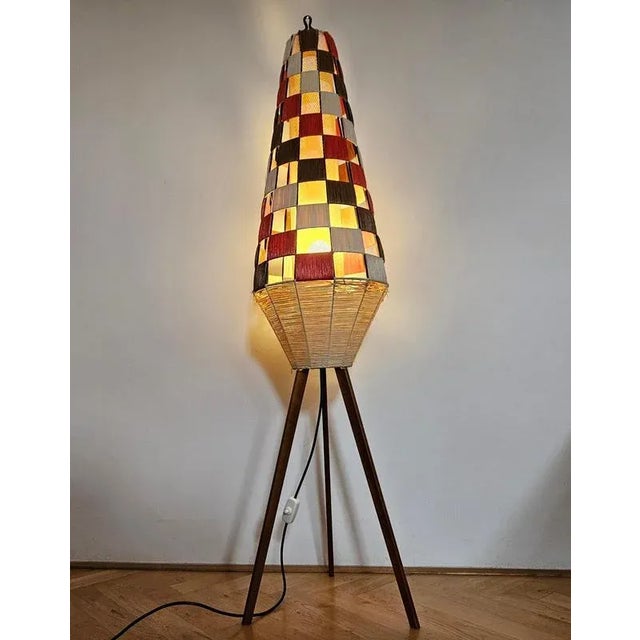Mid-Century Rocket Tripod Floor Lamp, Germany, 1960s For Sale - Image 11 of 13
