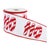 Sweeten up your holiday décor with this playful red and white HO HO HO candy cane wired ribbon! Featuring bold lettering...