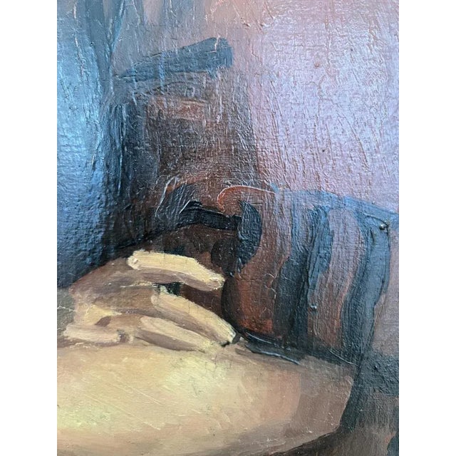 1920s Casimir Reymond, Portrait de Willy, Oil on Canvas, Framed For Sale - Image 5 of 13