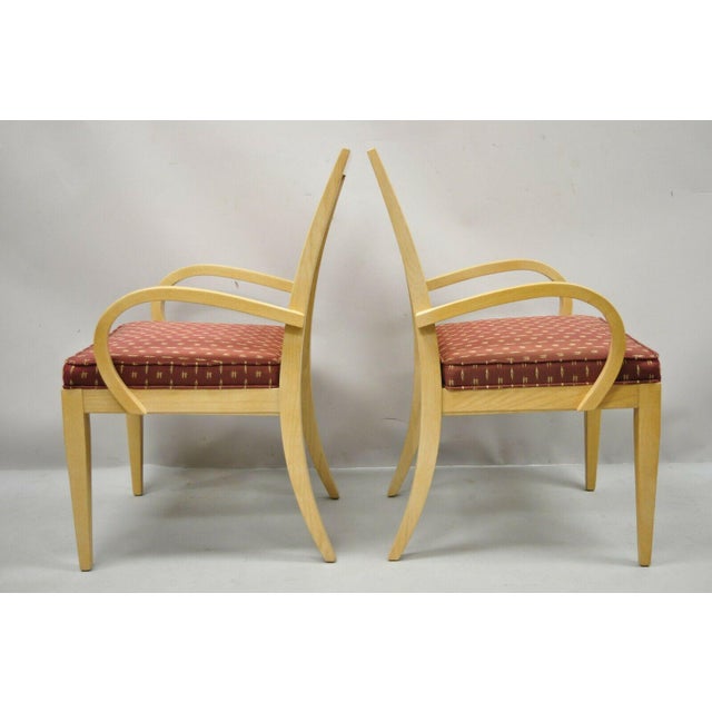 Drexel Heritage Studio Contemporary Modern Blonde Wood Dining Set Table