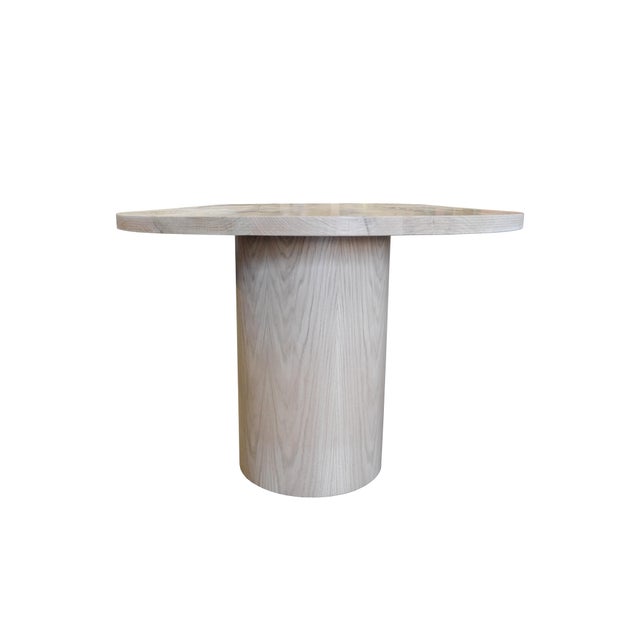 Saima Racetrack Solid White Oak Dining Table Natural For Sale In Los Angeles - Image 6 of 9