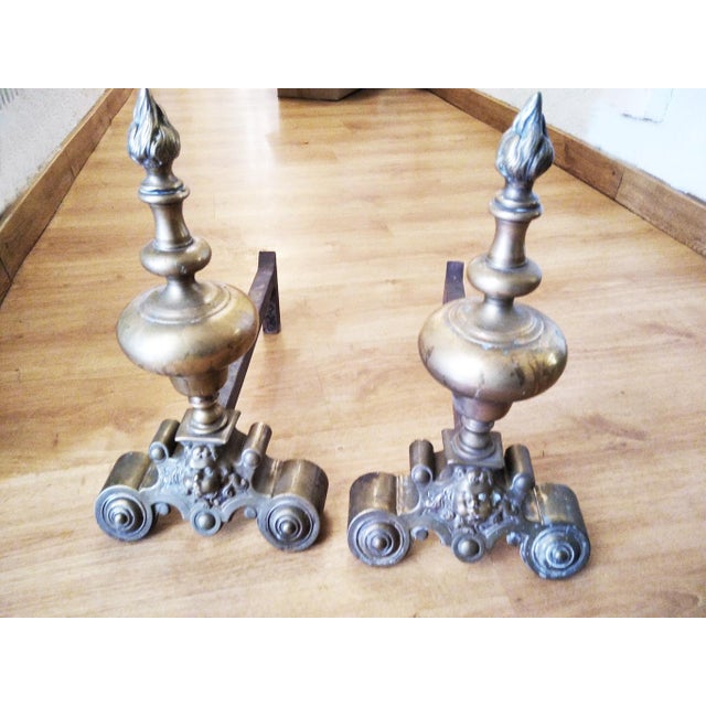 Antique Andirons from Casa Señorial, Set of 2 For Sale - Image 12 of 15