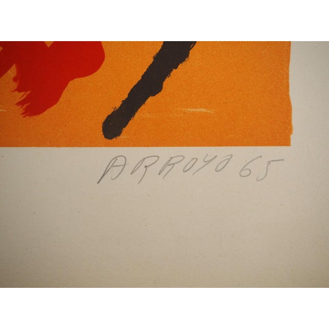 Modern Eduardo Arroyo, The Toreador, Original Lithograph For Sale - Image 3 of 6