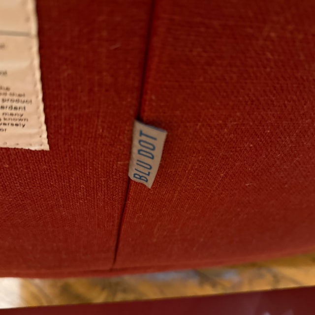 Red Blu Dot Field Craig Red Lounge Chair For Sale - Image 8 of 12