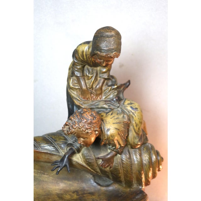 Terracotta Sculpture Forming a Lamp, 1920s-1940s For Sale - Image 9 of 15