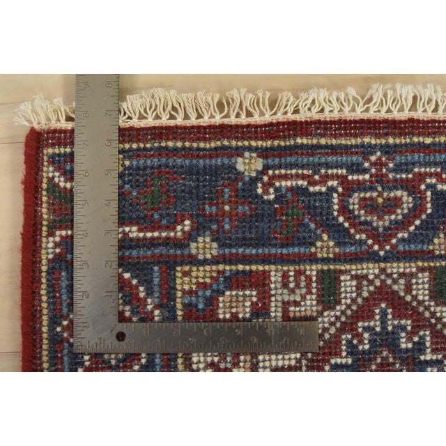 Textile Heriz Rug 2’1” X 3′ Red Wool Traditional Hand-Knotted Oriental Carpet For Sale - Image 7 of 7