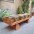 Mid-Century Modern Bench with Pyramid Legs and Animalier Fabric from Artigianato Italiano, 2000s For Sale - Image 3 of 8