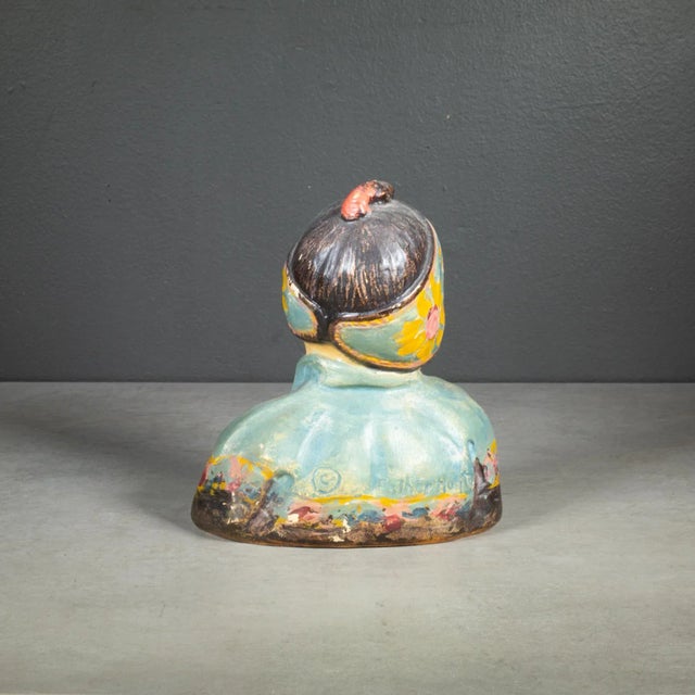 Chinese Esther Hunt "Jonquil" Chalkware Bust c.1917 For Sale - Image 3 of 7