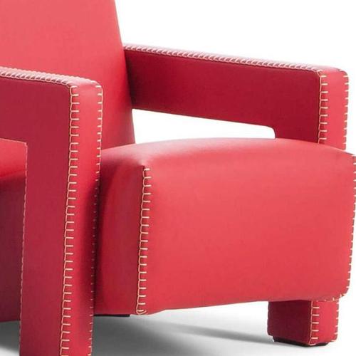 Cassina Red Baby Utrecht Armchair by Gerrit Thomas Rietveld for Cassina For Sale - Image 4 of 9