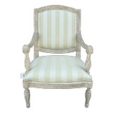 1 of 2 Dennis & Leen Formations Arm Chair W Rose Tarlow Melrose House Fabric For Sale
