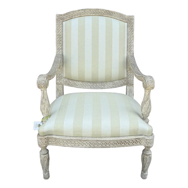 1 of 2 Dennis & Leen Formations Arm Chair W Rose Tarlow Melrose House Fabric For Sale