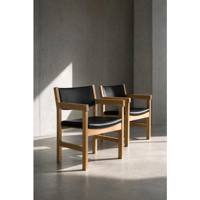 Mid-Century Modern Danish Oak Chairs by Hans J. Wegner for Getama, 1960s, Set of 4 For Sale - Image 18 of 18