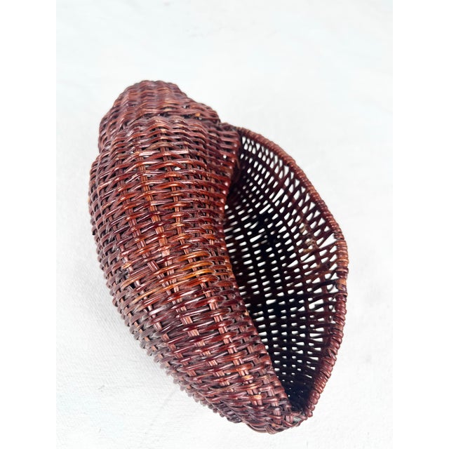 Late 20th Century Vintage Wicker Shell For Sale - Image 5 of 7