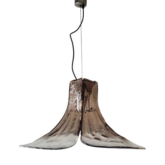 Flower LS 185 Pendant Lamp by Carlo Nason for AV Mazzega, 1970s For Sale