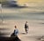 1950s Robert Watson-Human Figures on a Surreal California Beach- Mid-Century Oil Painting For Sale - Image 5 of 11