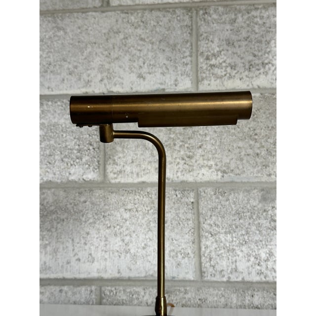 1940s Swedish Modern Brass Desk or Banker/ Table Lamp by Asea For Sale - Image 9 of 12