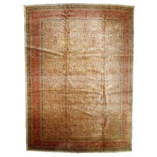 1900s Handmade Antique Turkish Sivas Rug 9.10' X 13.3' For Sale