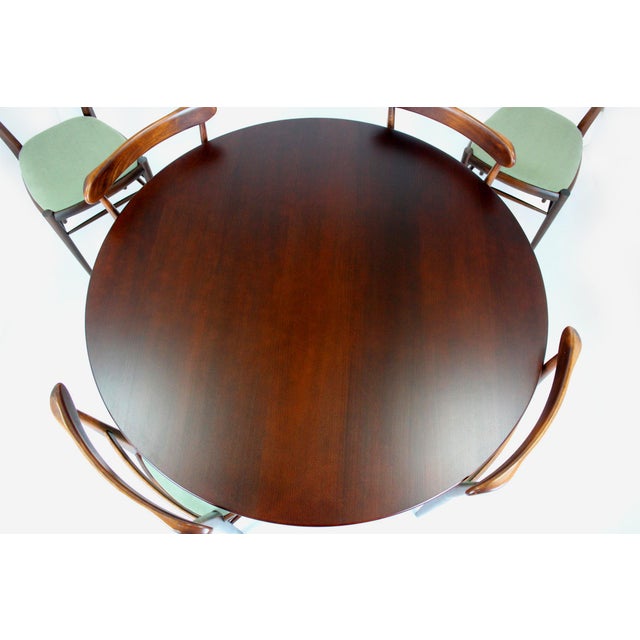 1960s Mid-Century Modern Dining Set, Czechoslovakia, 1960s, Set of 7 For Sale - Image 5 of 18