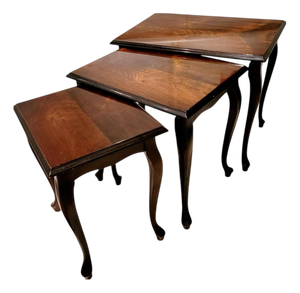 Mid-Century Nesting Tables in Walnut, France, 1950s, Set of 3