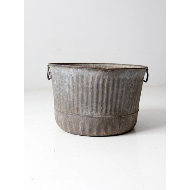 Vintage Galvanized Bucket Chairish