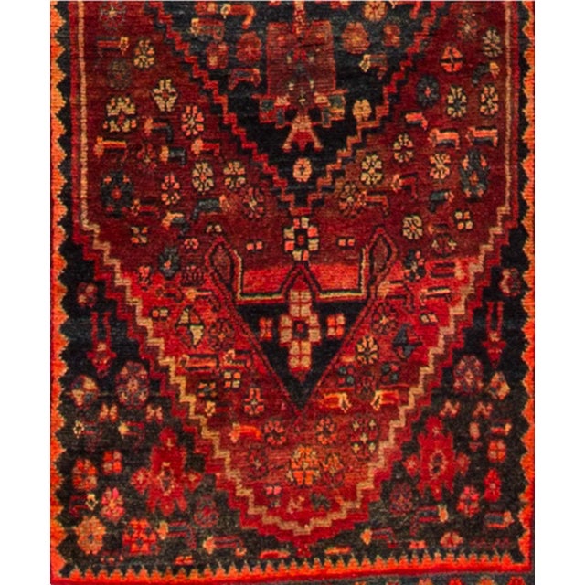 Persian Red Vintage Malayer Persian Handmade Wool Rug For Sale - Image 3 of 5