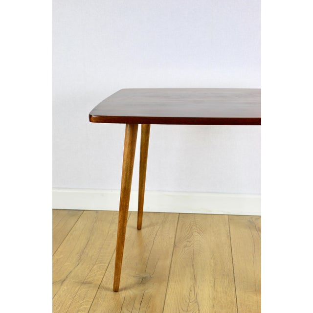 Polish Square Coffee Table, 1970s For Sale - Image 6 of 8