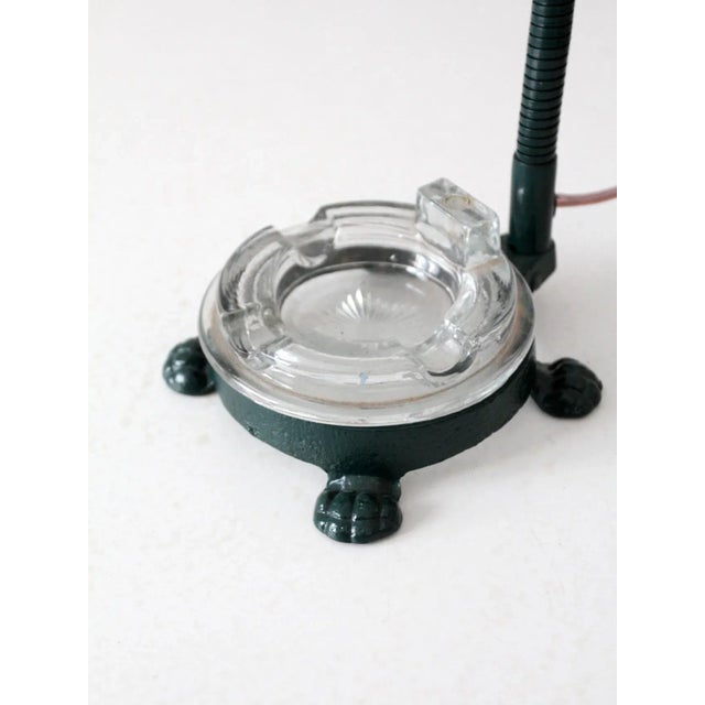 Vintage Gooseneck Desk Lamp With Ashtray For Sale - Image 6 of 13