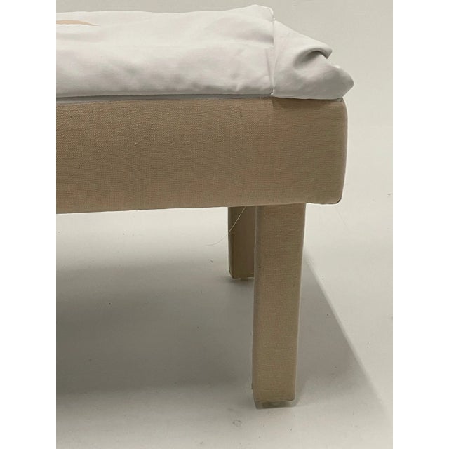 Handmade Needlepoint Bench With Butterfly For Sale - Image 12 of 13