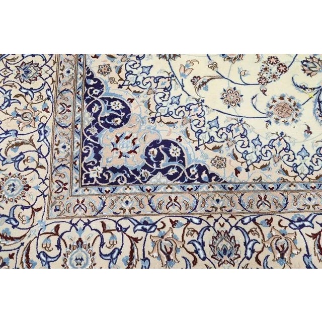 Traditional Pasargad Fine Hand Knotted Nain Rug For Sale - Image 3 of 5
