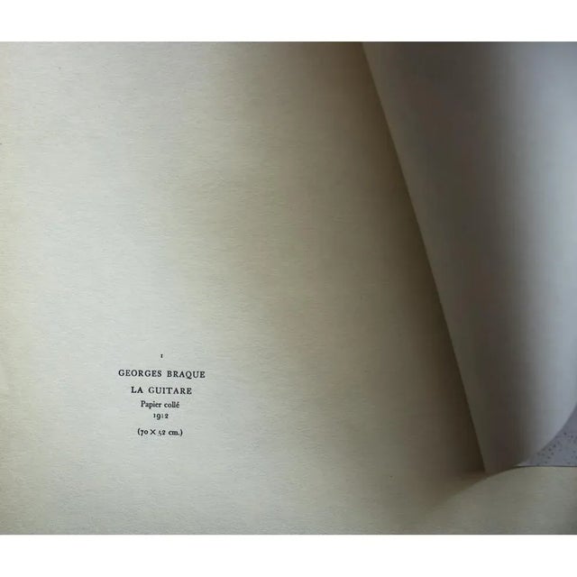 1940s 1940s After Georges Braque "La Guitare" First Edition Period Swiss Offset Lithograph For Sale - Image 5 of 8