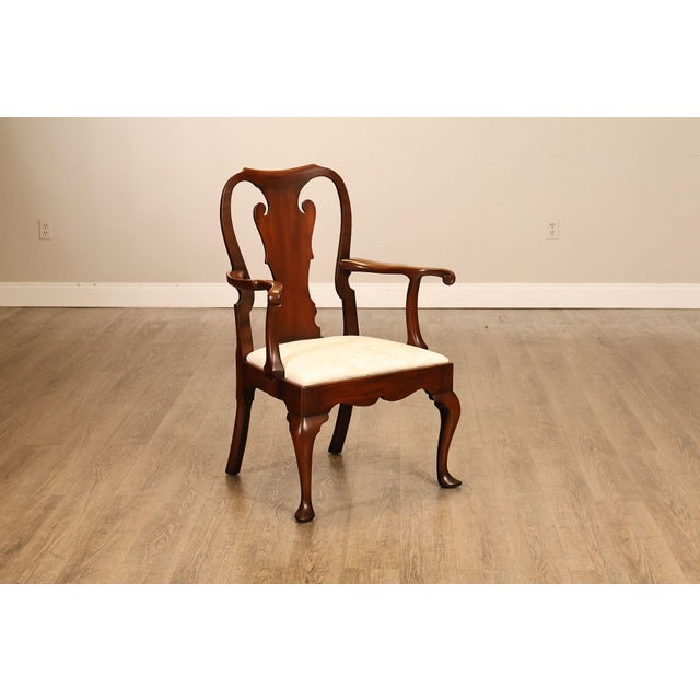 Late 20th Century Kittinger Colonial Williamsburg Pair of Mahogany Armchairs CW 151 For Sale - Image 5 of 18