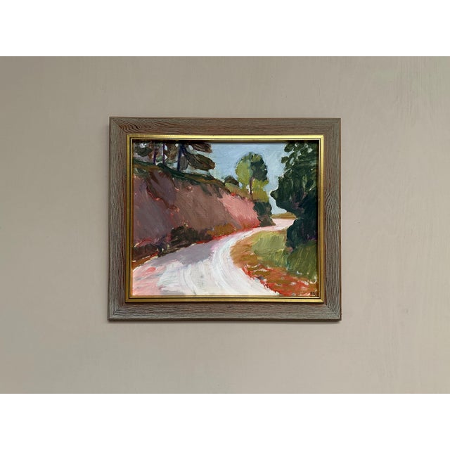 Bente Bjerregaard, Warm Day, France, 1982, Oil on Canvas, Framed For Sale - Image 7 of 18