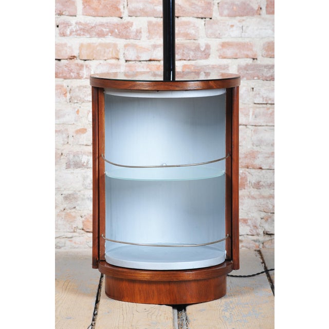 1920s Art Deco Walnut Floor Lamp by Jindřich Halabala for UP Závody, Czechoslovakia, 1920s For Sale - Image 5 of 15