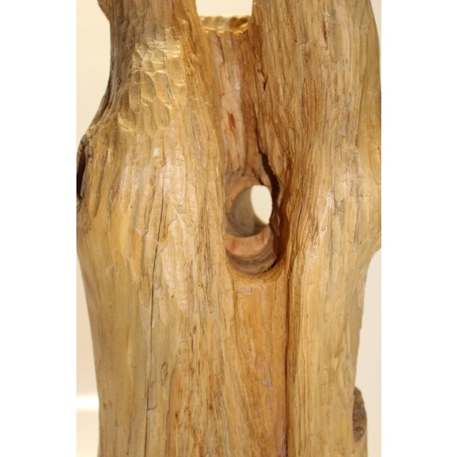 The Arno Vase is made of pine wood hand-carved by Pietro Meccani. Stamped by Maker,Stamped by Maker