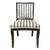 Nancy Corzine Italian Regency Style Striped and Stenciled Accent Side Club Chair For Sale