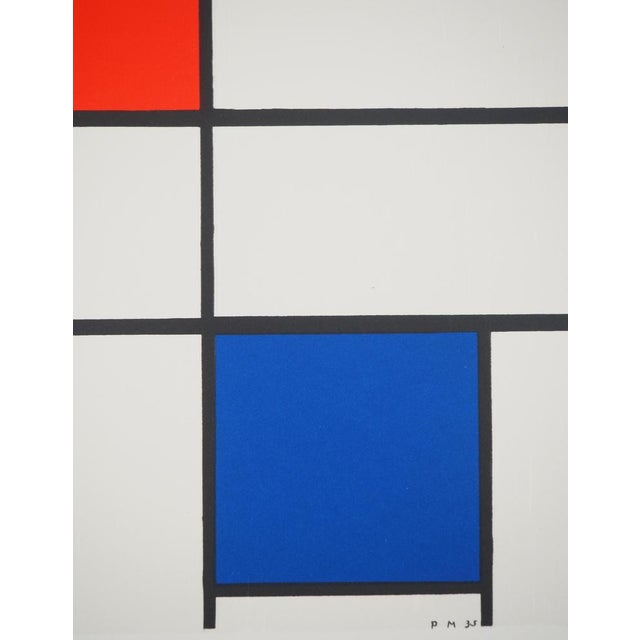 Piet Mondrian, Composition III in Red, Blue and Yellow, Signed Lithograph For Sale - Image 10 of 11