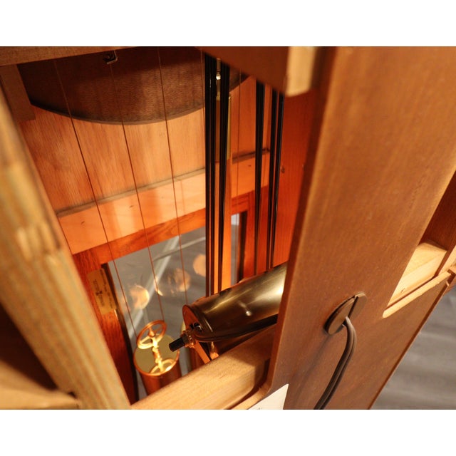 Howard Miller Curved Front Grandfather Clock (Model 610-934) For Sale - Image 17 of 18