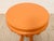 Mid 19th Century Vintage 1970s Scalloped Round Side Table in Peach For Sale - Image 5 of 7